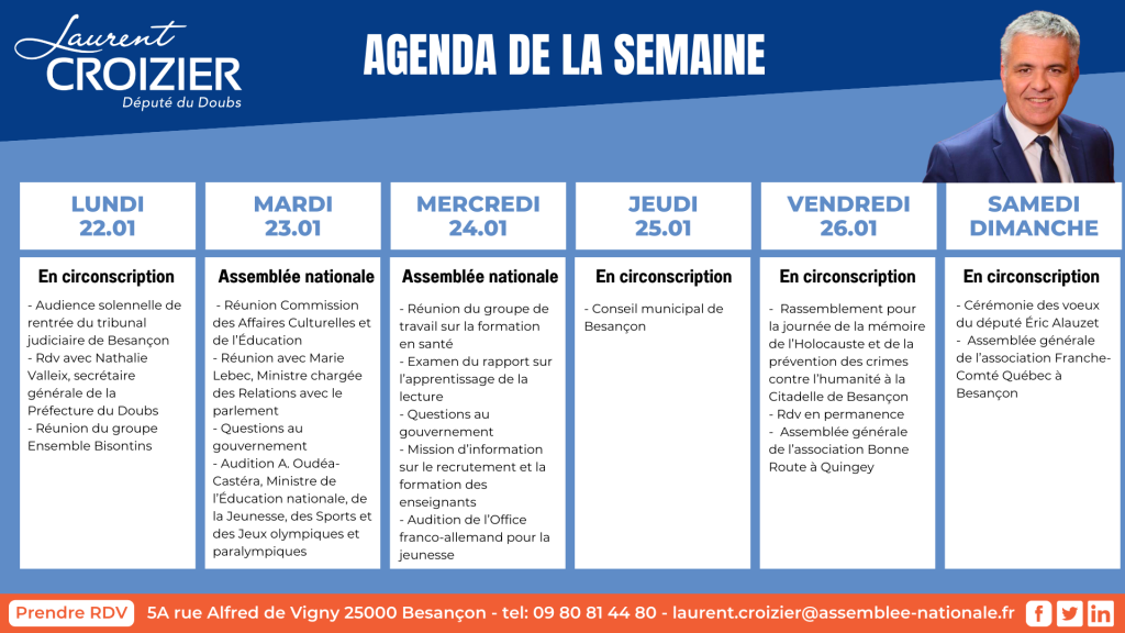 Copie De Agenda Du 2201 Au 2801
