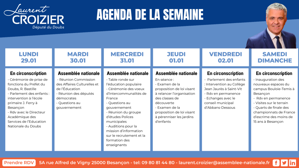 Copie De Agenda Du 2901 Au 0402 1