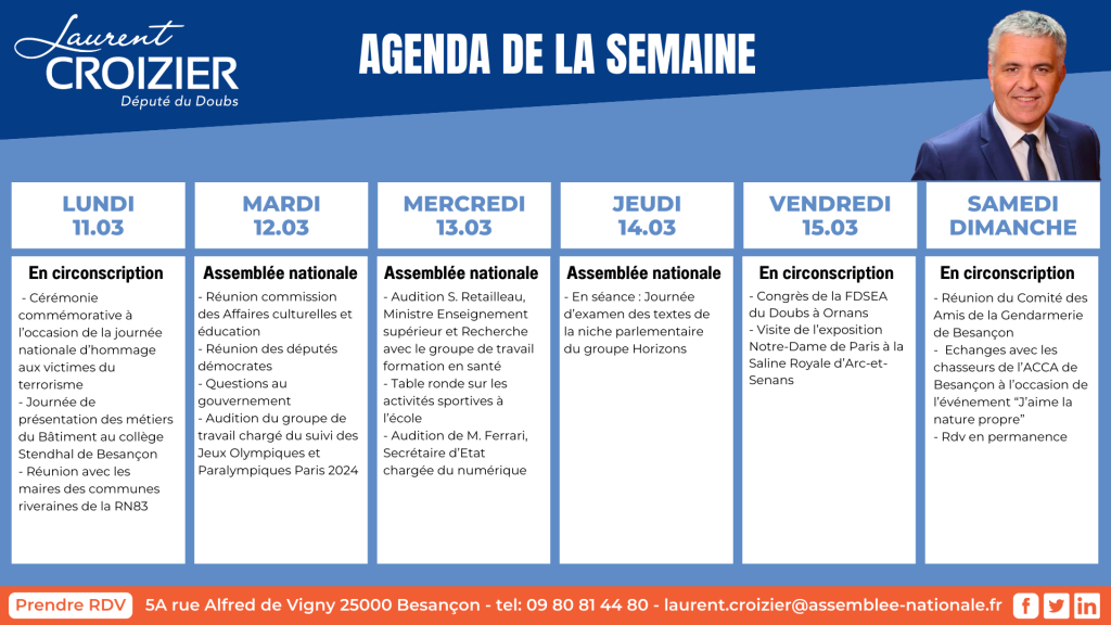 Copie De Copie De Agenda Du 1103 Au 1703
