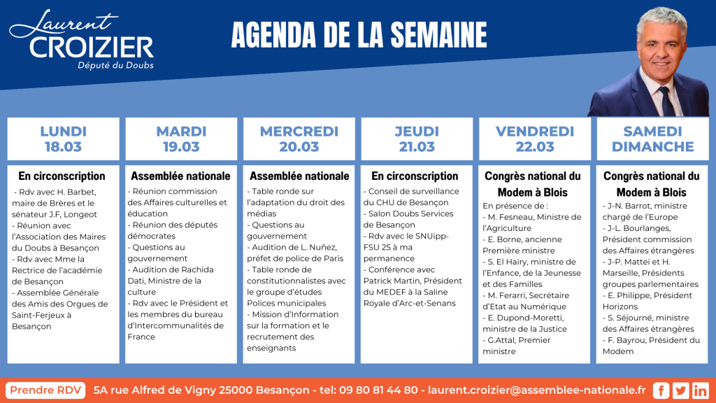 Copie De Copie De Agenda Du 1803 Au 2403